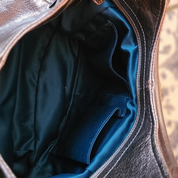 Coach Silver Grey Metallic Shoulder Handbag Purse with Dustbag - Picture 8 of 12